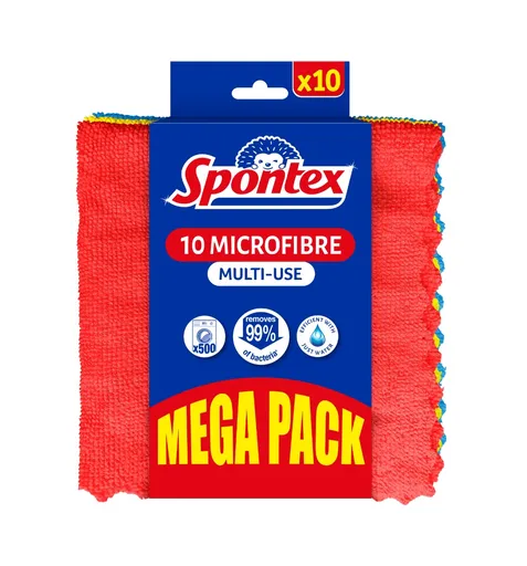 Spontex Microfibre Multi-Usages hadřík 10 ks
