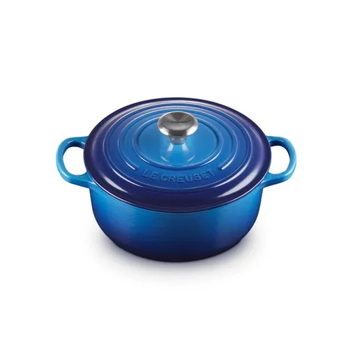 Kastrol SIGNATURE 20 cm, 2,4 l, AZURE, litina, Le Creuset