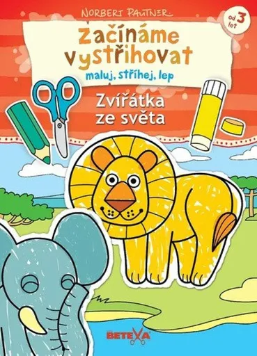 BETEXA Začínáme vystřihovat - Zvířátka ze světa