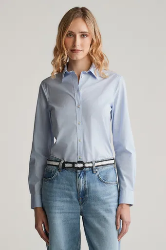 KOŠILE GANT SLIM POPLIN SOLID SHIRT LIGHT BLUE
