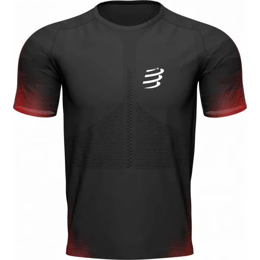 Compressport RACING SS TSHIRT M Pánské běžecké triko, černá, velikost