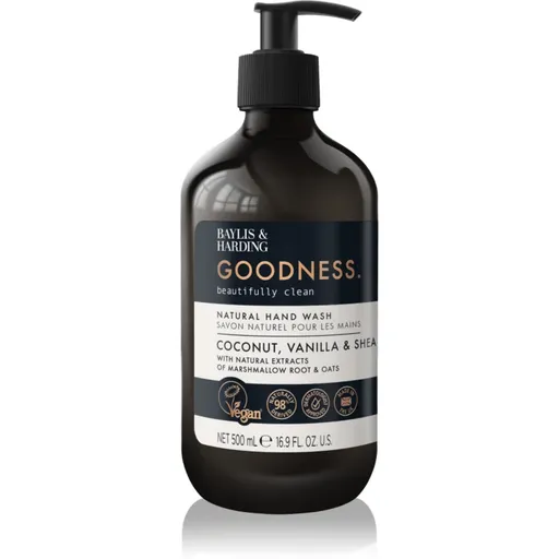 Baylis & Harding Goodness Coconut, Vanilla & Shea přírodní tekuté mýdlo na ruce 500 ml