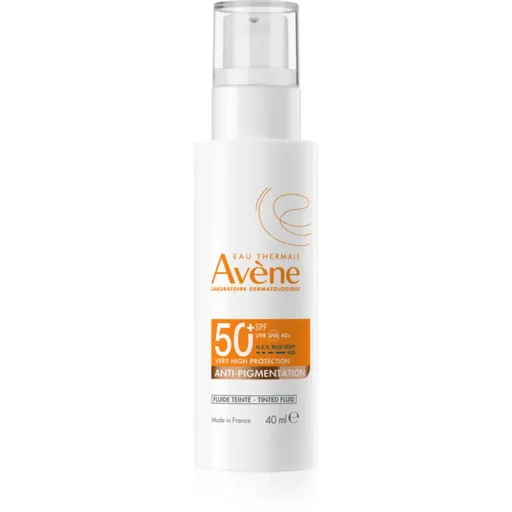 Avène Sun Anti-Pigmintation Tinted Fluid ochranný tónovaný fluid na obličej proti pigmentovým skvrnám SPF 50+ 40 ml