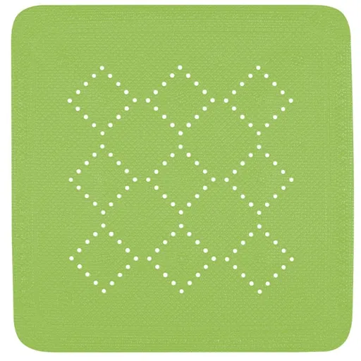 Spirella Protiskluzová podložka do sprchy ALASKA, světle zelená, 55 x 55 cm