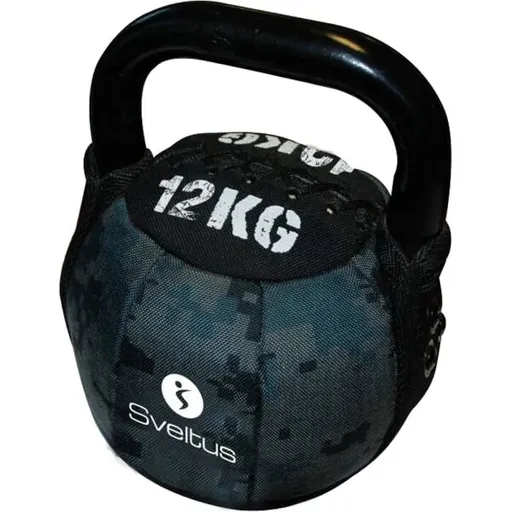 SVELTUS SOFT KETTLEBELL 12 KG Kettlebell, černá, velikost 12 KG