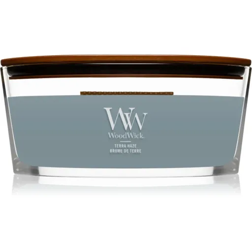 Woodwick Terra Haze vonná svíčka s dřevěným knotem (hearthwick) 453 g