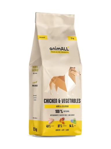 animALL Chicken&Vegetables granule pro psy 12 kg