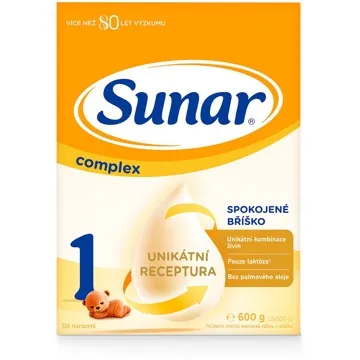 Sunar Complex 1 počáteční kojenecké mléko 600 g (8592084415693)