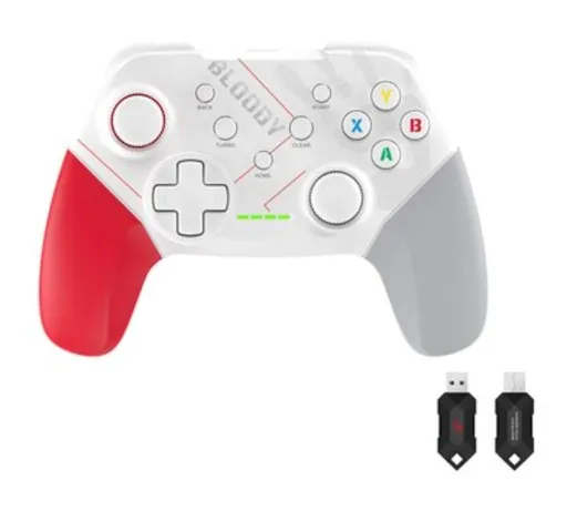 A4tech Bloody GPW50, gamepad, Dual mode 2, 4G+USB, bílá