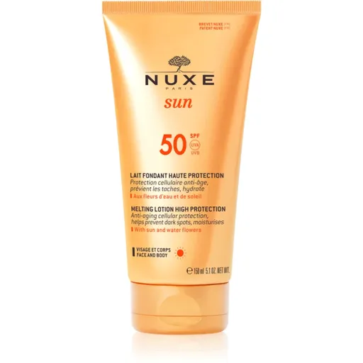 Nuxe Sun Melting Lotion High Protection ochranné opalovací mléko SPF 50 150 ml
