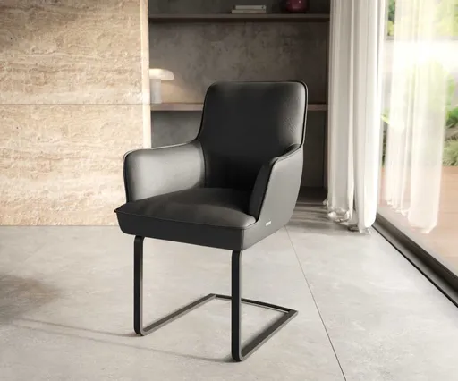 Jídelní židle Heira-Flex s područkami konzolová podnož plochá