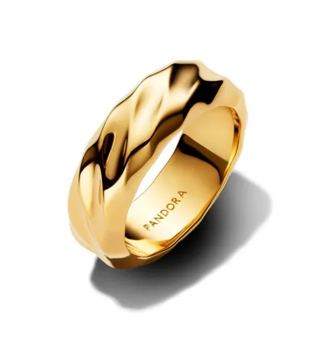 Pandora Výrazný pozlacený prsten Shine Essence 163886C00 56 mm