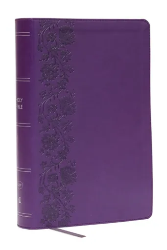 KJV Giant Print End-of-Verse Reference Bible, Purple Leathersoft, Red Letter, Comfort Print - Thomas Nelson