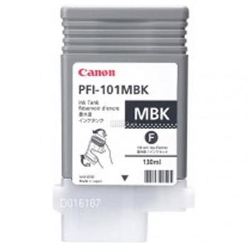 CANON PFI-101 MBK - originální cartridge, matně černá, 130ml