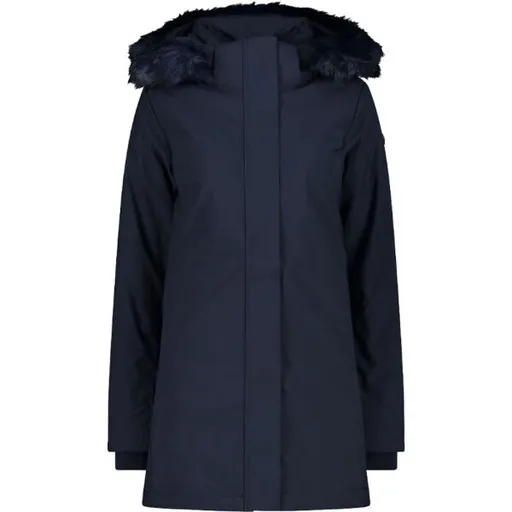 CMP WOMAN COAT ZIP HOOD Dámský softshellový kabát, tmavě modrá, velikost