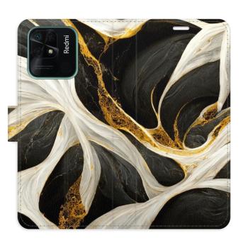 Flipové pouzdro iSaprio - BlackGold Marble - Xiaomi Redmi 10C