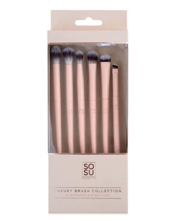 SOSU Cosmetics Luxury Brush Eye sada štětců na oči 6 ks