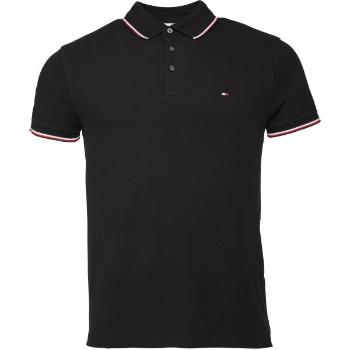 Tommy Hilfiger 1985 RWB TIPPED SLIM POLO Pánské triko, černá, velikost