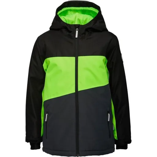 Lewro DARRYN Chlapecká lyžařská bunda, černá, velikost 140-146