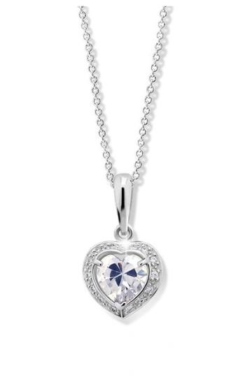 Cutie Jewellery Blyštivý přívěsek z bílého zlata se zirkony Z6308-1810-40-10-X-2