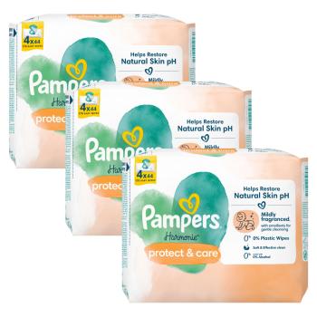 Pampers Harmonie Protect &amp; Care nedves Törlőkendő 3x176db