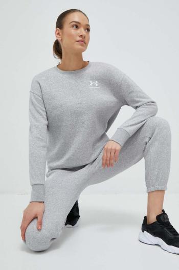 Mikina Under Armour dámská, šedá barva, hladká, 1373032-495