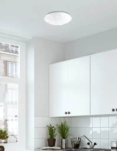 Stropní lampa bílá LED 33cm 4000K hvězdná obloha Magnus