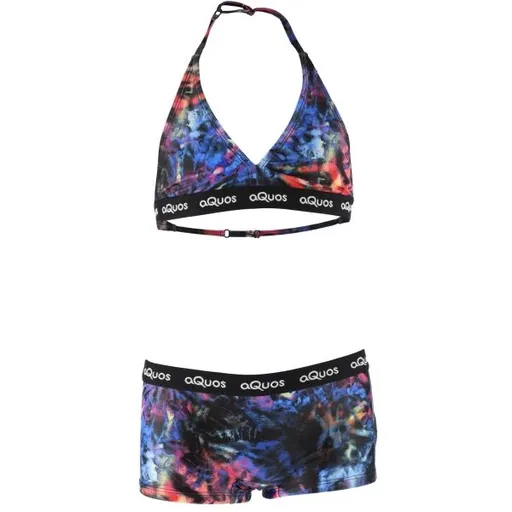 AQUOS KESTREL Dívčí sportovní dvoudílné plavky, mix, velikost 164-170