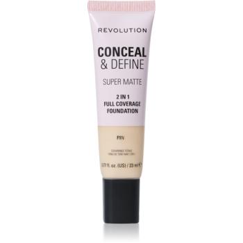 Makeup Revolution Conceal & Define matující make-up odstín F1N 23 ml