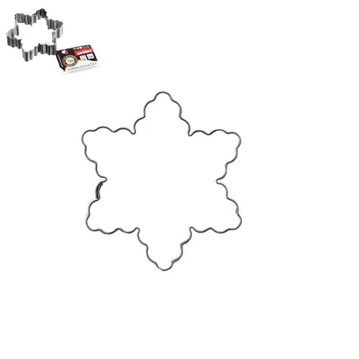 Vykrajovačka nerez HVĚZDA vlnky - ORION