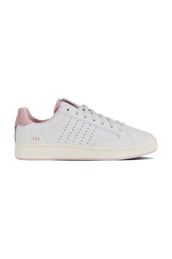 Kožené sneakers boty K-Swiss LOZAN KLUB LTH bílá barva, 97263.169.M