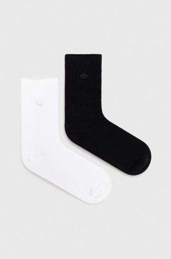 Ponožky adidas Originals 2-pack bílá barva, IC8699