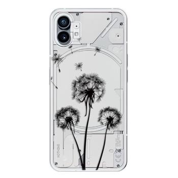 Odolné silikonové pouzdro iSaprio - Three Dandelions - black - Nothing Phone (1)