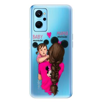 Odolné silikonové pouzdro iSaprio - Mama Mouse Brunette and Girl - Realme 9i