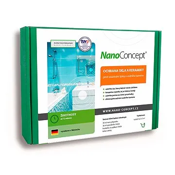 NanoConcept set Nano ochrana skla a keramiky proti usazování špíny a vodního kamene 30 ml (8594205180664)