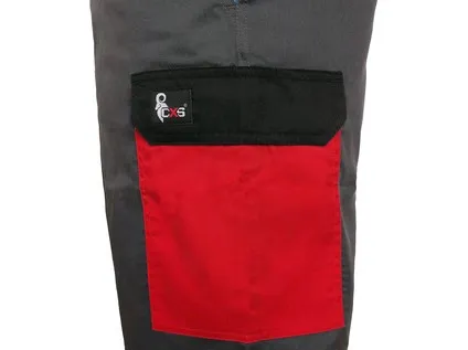 Zahradníky CXS PHOENIX CRONOS, šedo-červená, vel. 60