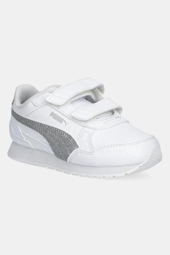 Detské tenisky Puma ST Runner v4 SL Glitter V biela farba, 401592