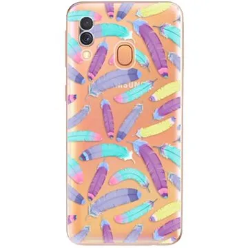 iSaprio Feather Pattern 01 pro Samsung Galaxy A40 (featpatt01-TPU2-A40)
