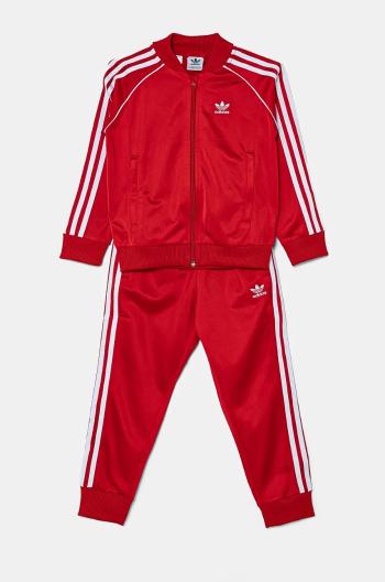 Dětská tepláková souprava adidas Originals SST TRACKSUIT červená barva, IX7625