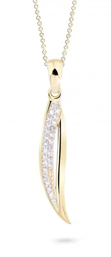 Cutie Diamonds Elegantní přívěsek ze žlutého zlata s diamanty DZ8047-40-00-X-1