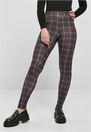 Urban Classics Ladies Soft AOP Leggings blackcheck - XXL