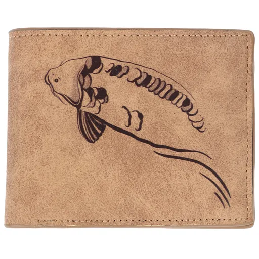Giants fishing peněženka hnědá plavající kapr brown wallet swimming carp