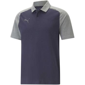 Puma TEAMCUP CASUALS POLO Pánské polo triko, tmavě modrá, velikost