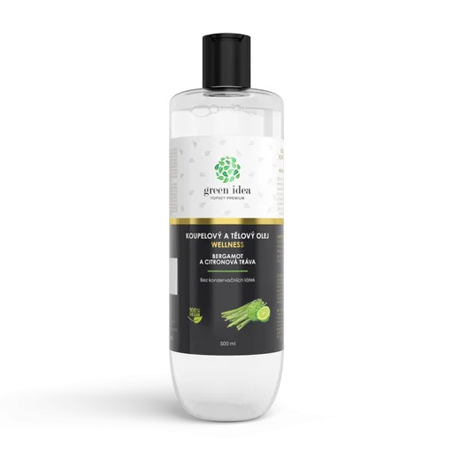 Bergamot a citronová tráva koupelový a tělový olej 500 ml - Green idea