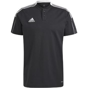 adidas TIRO 21 POLO SHIRT Pánské fotbalové triko, černá, velikost