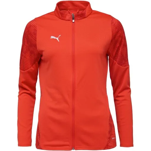 Puma TEAMCUP TRAINING JACKET W Dámská fotbalová bunda, červená, velikost