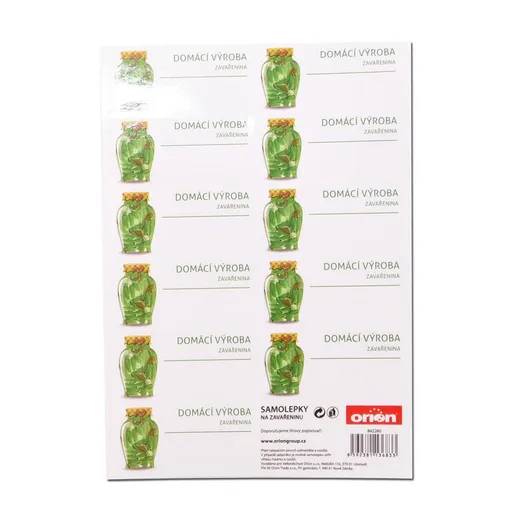 Samolepky ZAVAŘENINA 11 - ORION