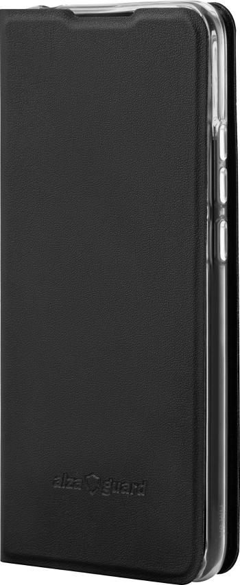 Mobiltelefon tok AlzaGuard Premium Flip Case Xiaomi Redmi 9A / 9A (2022) készülékhez, fekete