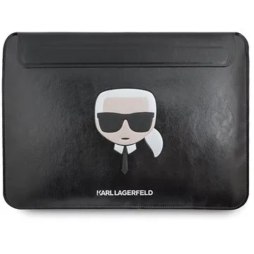 Karl Lagerfeld Head Embossed Computer Sleeve 16" Black (3666339040192)