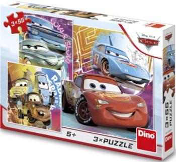 Puzzle Cars - Kamarádi 3x55 dílků